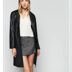 Veda Crosby 90s Longline Leather Blazer